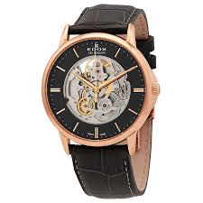 Edox Les Bemonts Skeleton BlackRose - 85300-37R-GIR ( 85300 37R GIR ) ( 8530037RGIR )