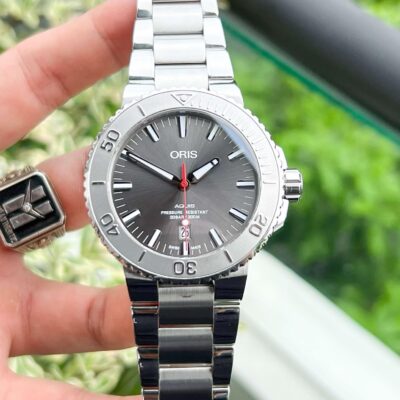 Oris Aquis Date Grey Dial Silver 01733773041530782405PEB