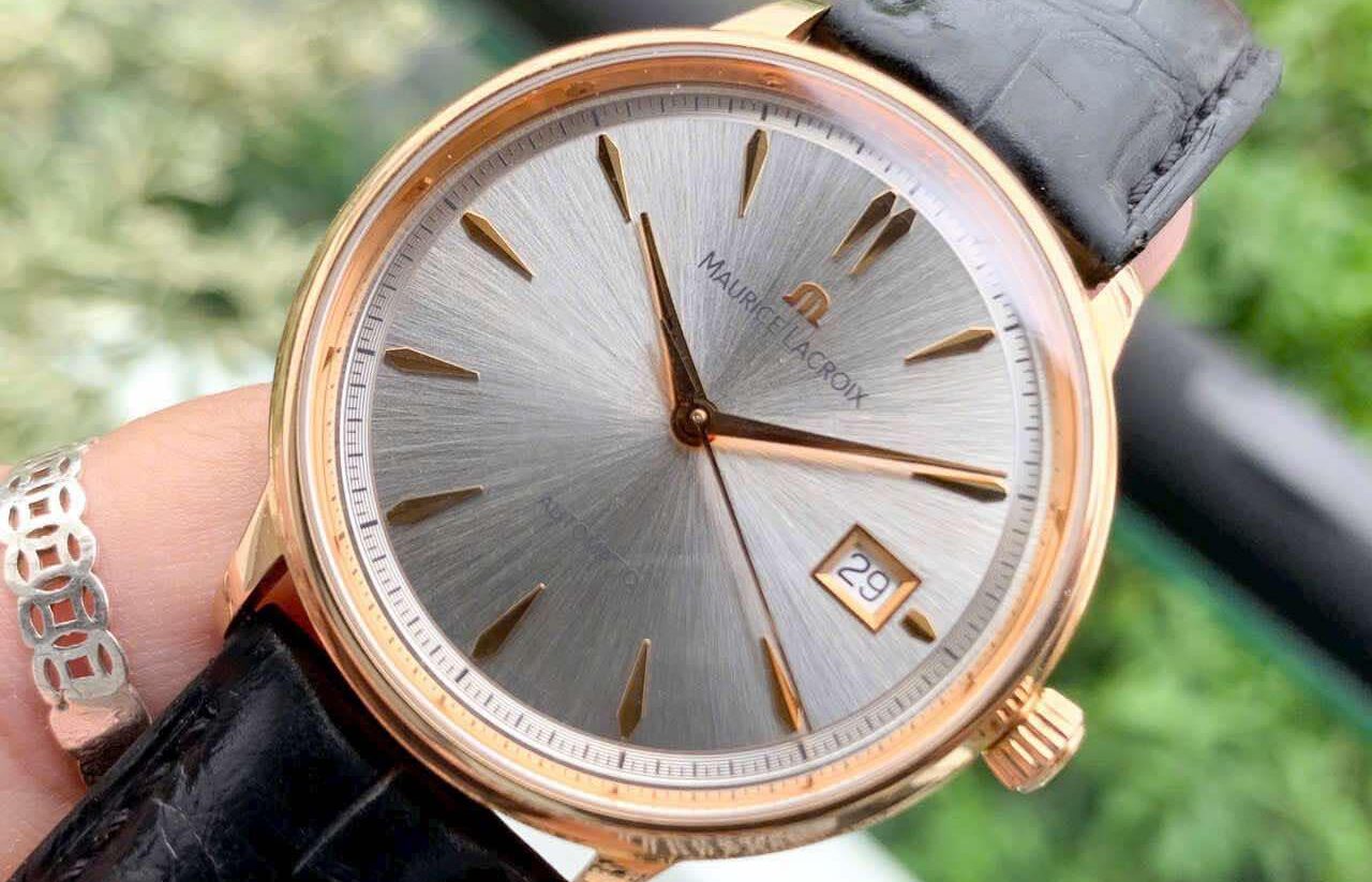 Maurice Lacroix Les Classiques Date  LC6037-PG101-130-1 toàn bộ bằng vàng 18k nguyên khối sang trọng 